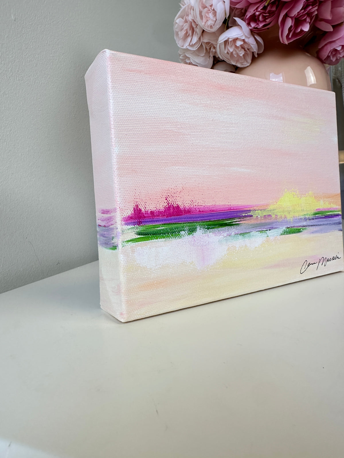 Sanctified | Original Abstract Landscape Painting on Canvas | 6x8