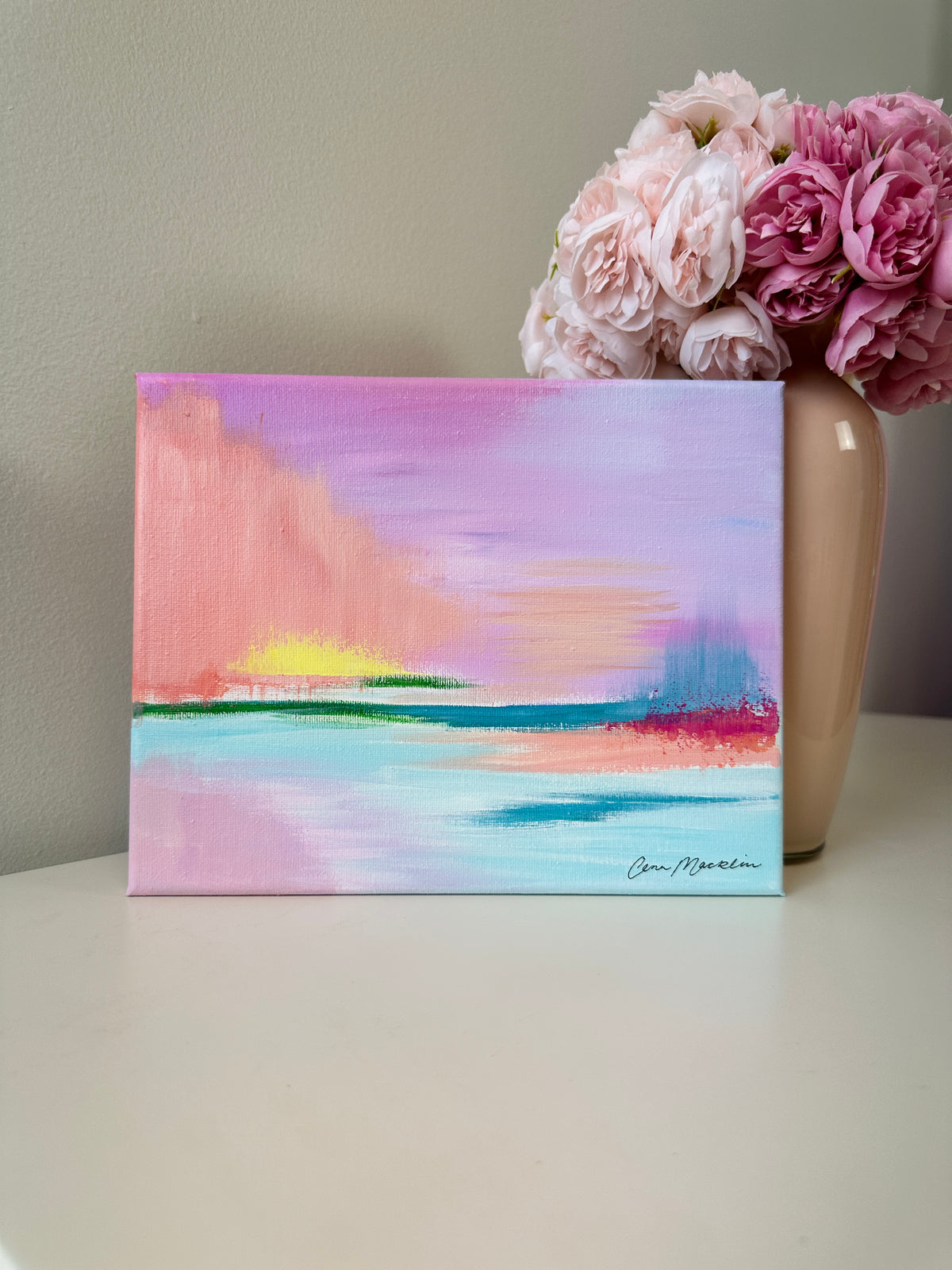 Intercessor | Original Abstract Landscape Painting on Canvas | 8x10