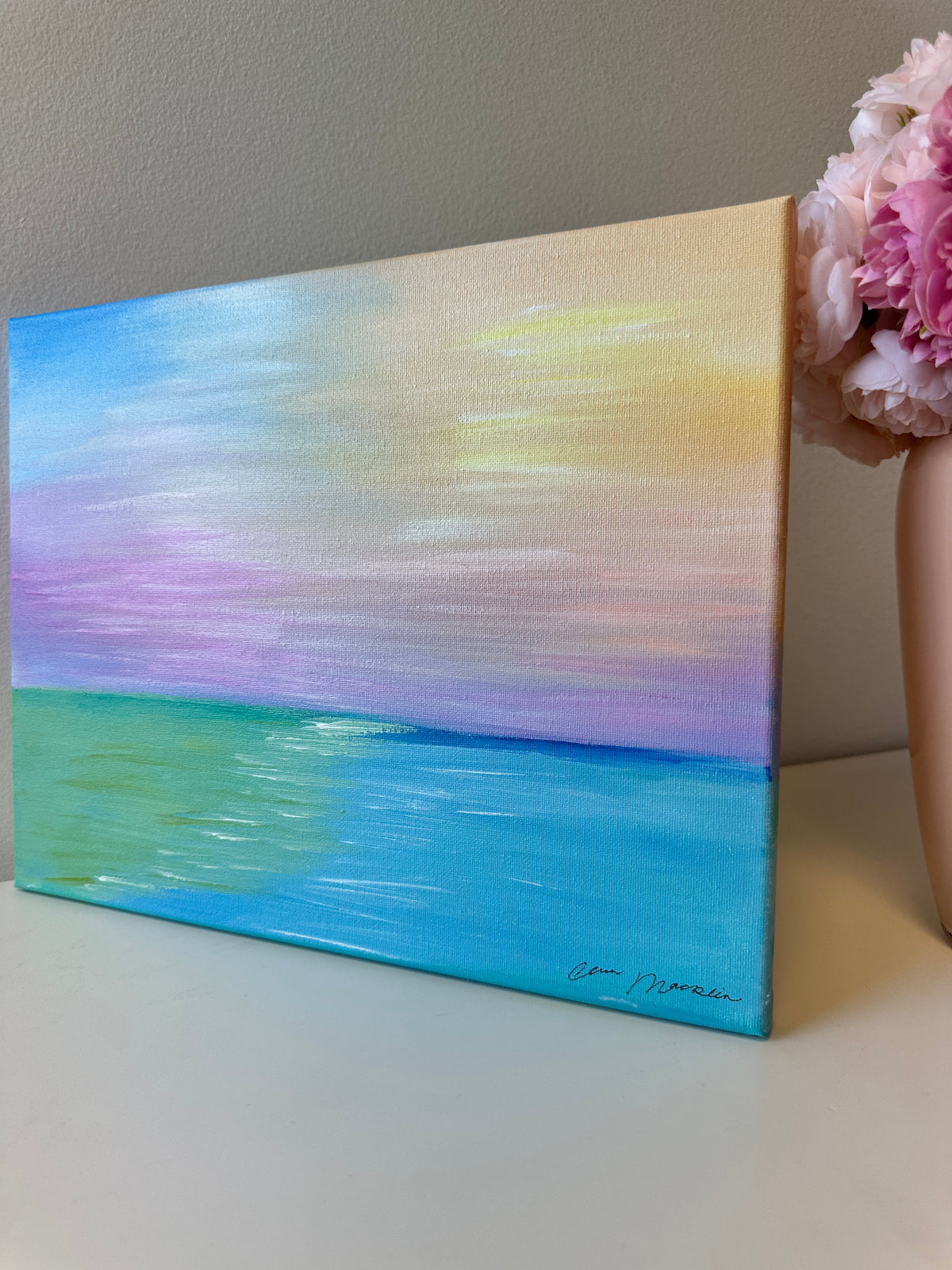 Rest Assured | Original Abstract Landscape Painting on Canvas | 11x14