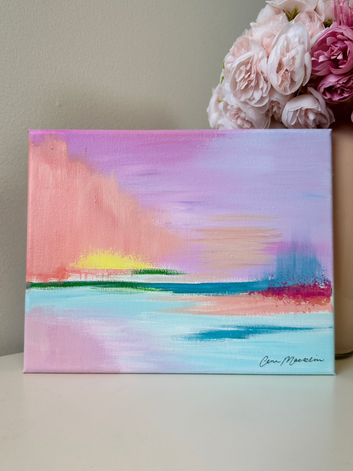Intercessor | Original Abstract Landscape Painting on Canvas | 8x10