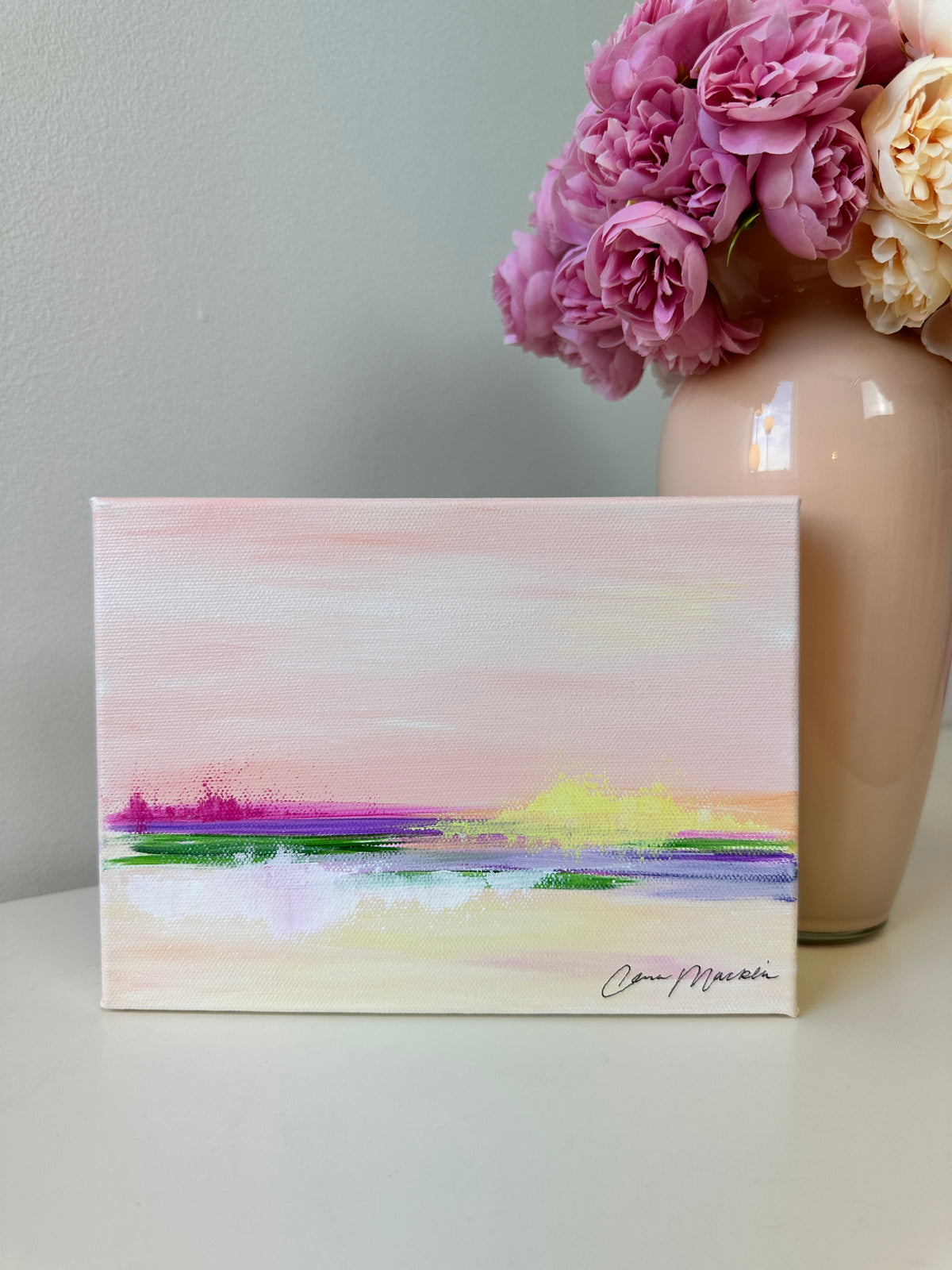 Sanctified | Original Abstract Landscape Painting on Canvas | 6x8