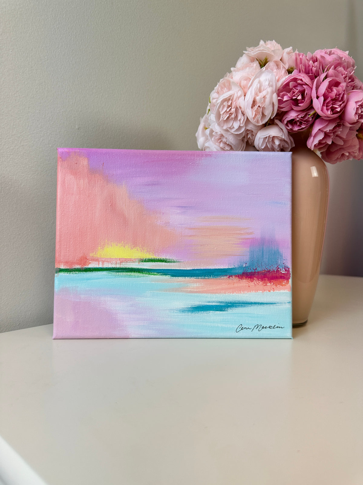 Intercessor | Original Abstract Landscape Painting on Canvas | 8x10