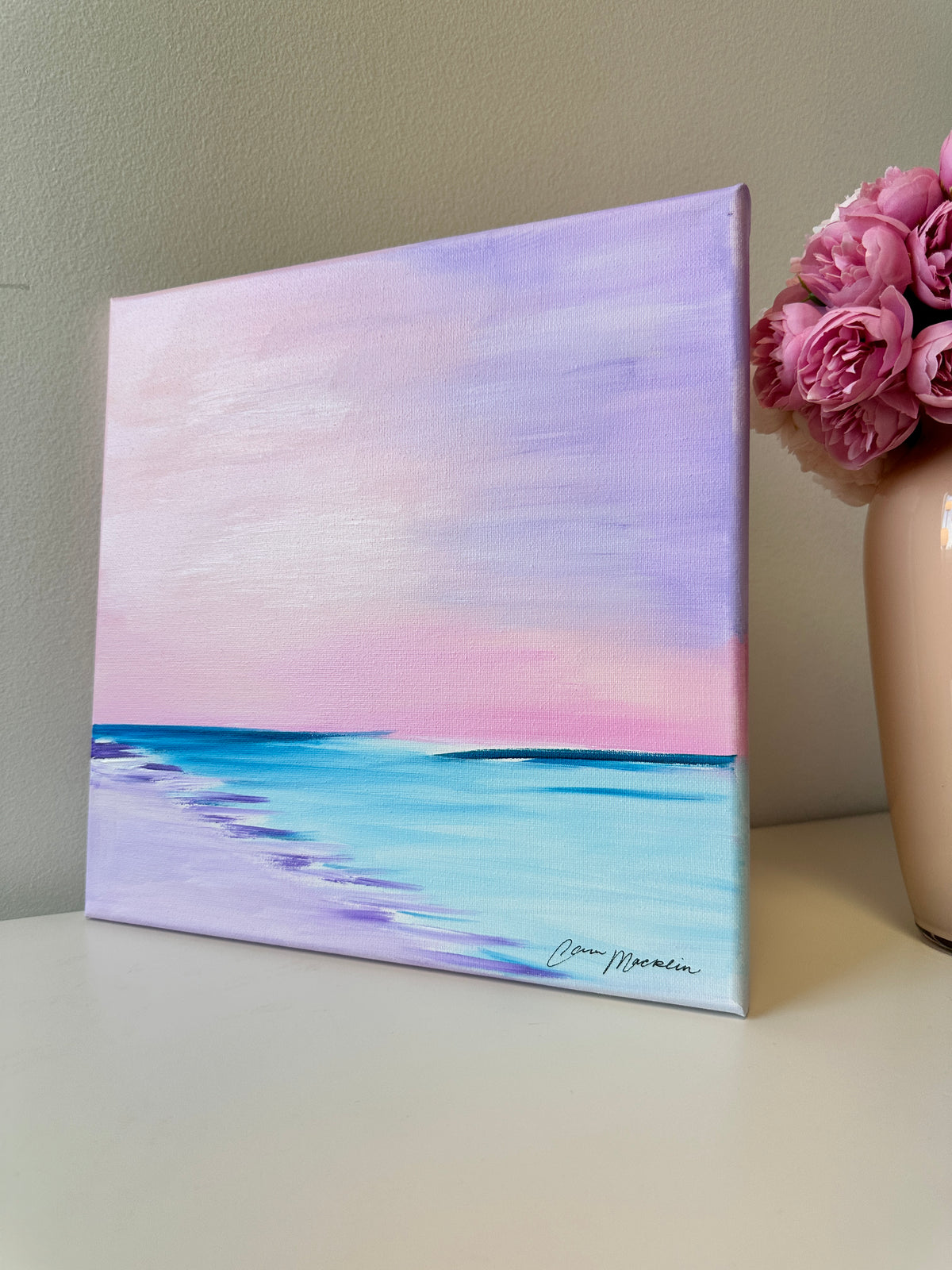 Serenity | Original Abstract Landscape Painting on Canvas | 12x12
