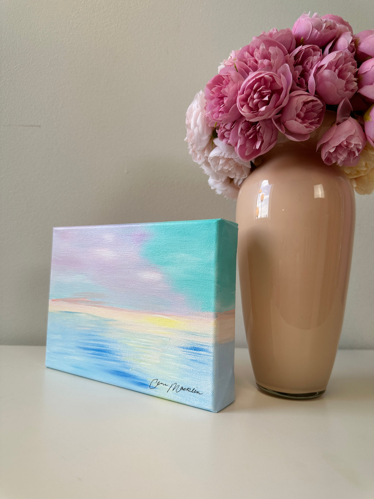 Remember When | Original Abstract Landscape Painting on Canvas | 6x8