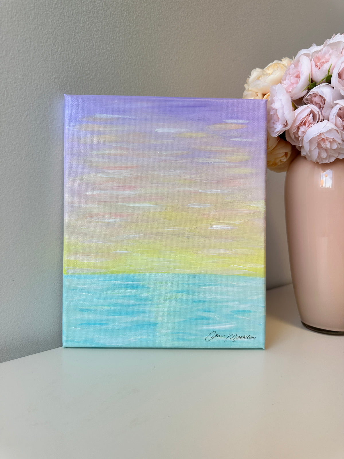 Fresh Perspective | Original Abstract Landscape Painting on Canvas | 8x10