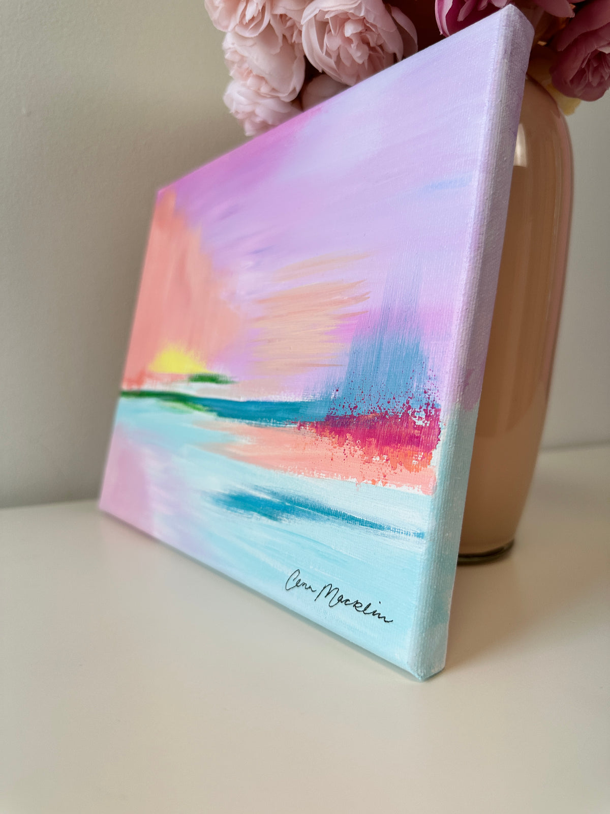 Intercessor | Original Abstract Landscape Painting on Canvas | 8x10