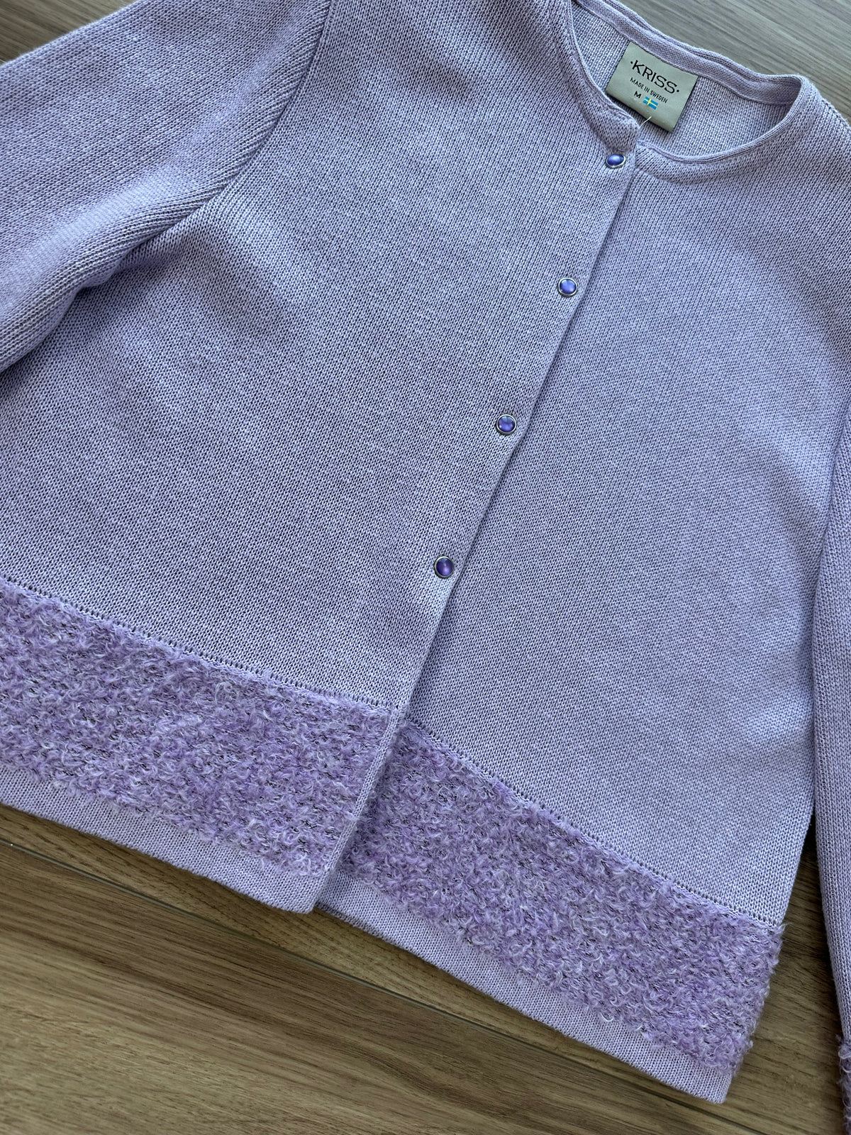 Vintage Lavender Kriss Made in Sweden Cardigan Jacket