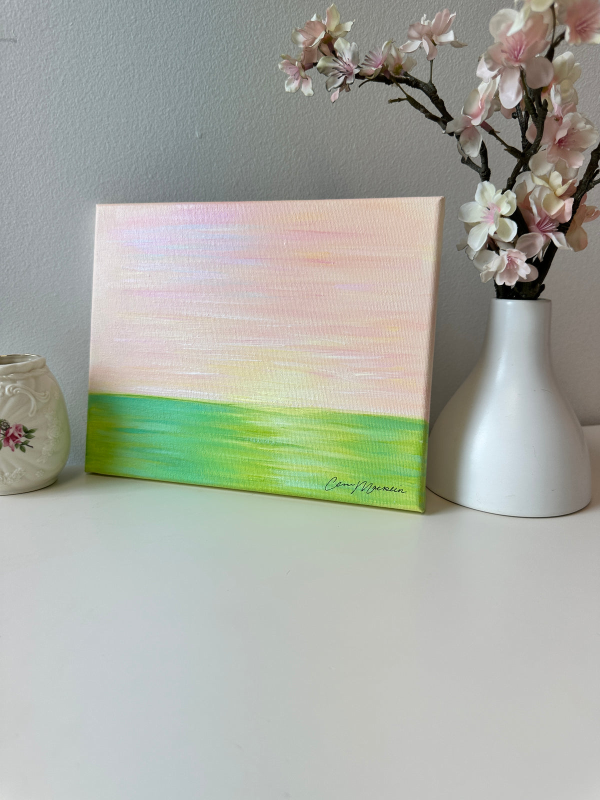More To Come | Original Abstract Landscape Painting on Canvas | 8x10