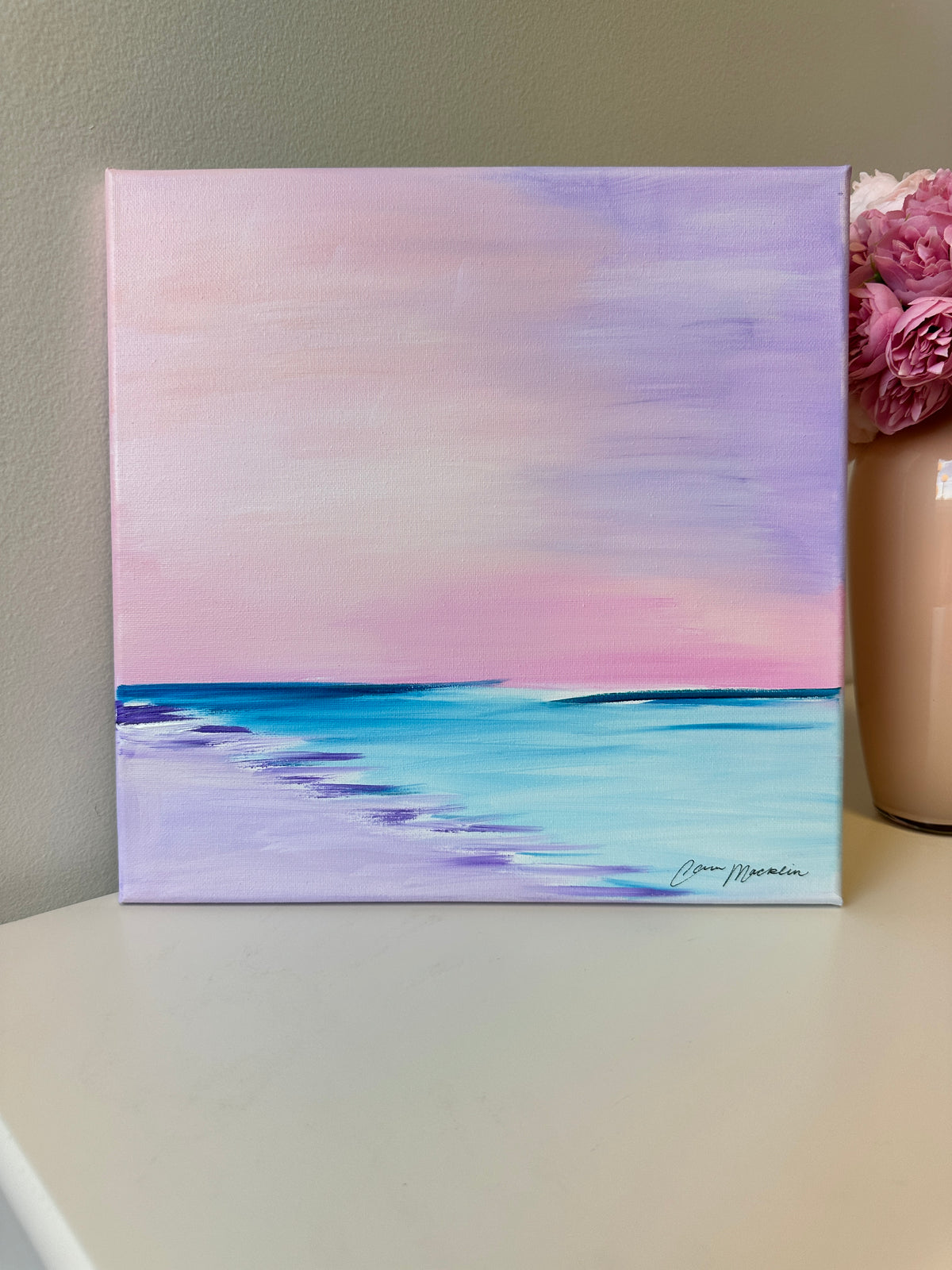 Serenity | Original Abstract Landscape Painting on Canvas | 12x12
