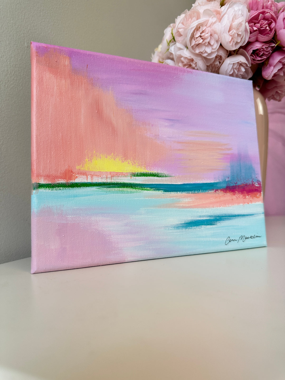 Intercessor | Original Abstract Landscape Painting on Canvas | 8x10