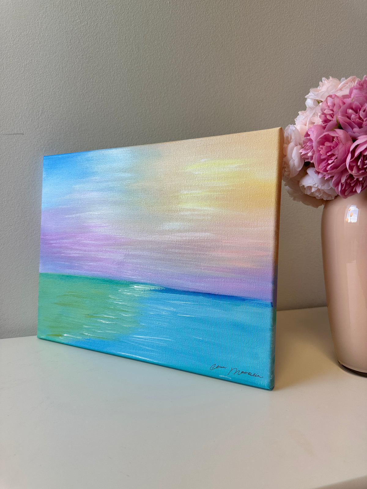 Rest Assured | Original Abstract Landscape Painting on Canvas | 11x14