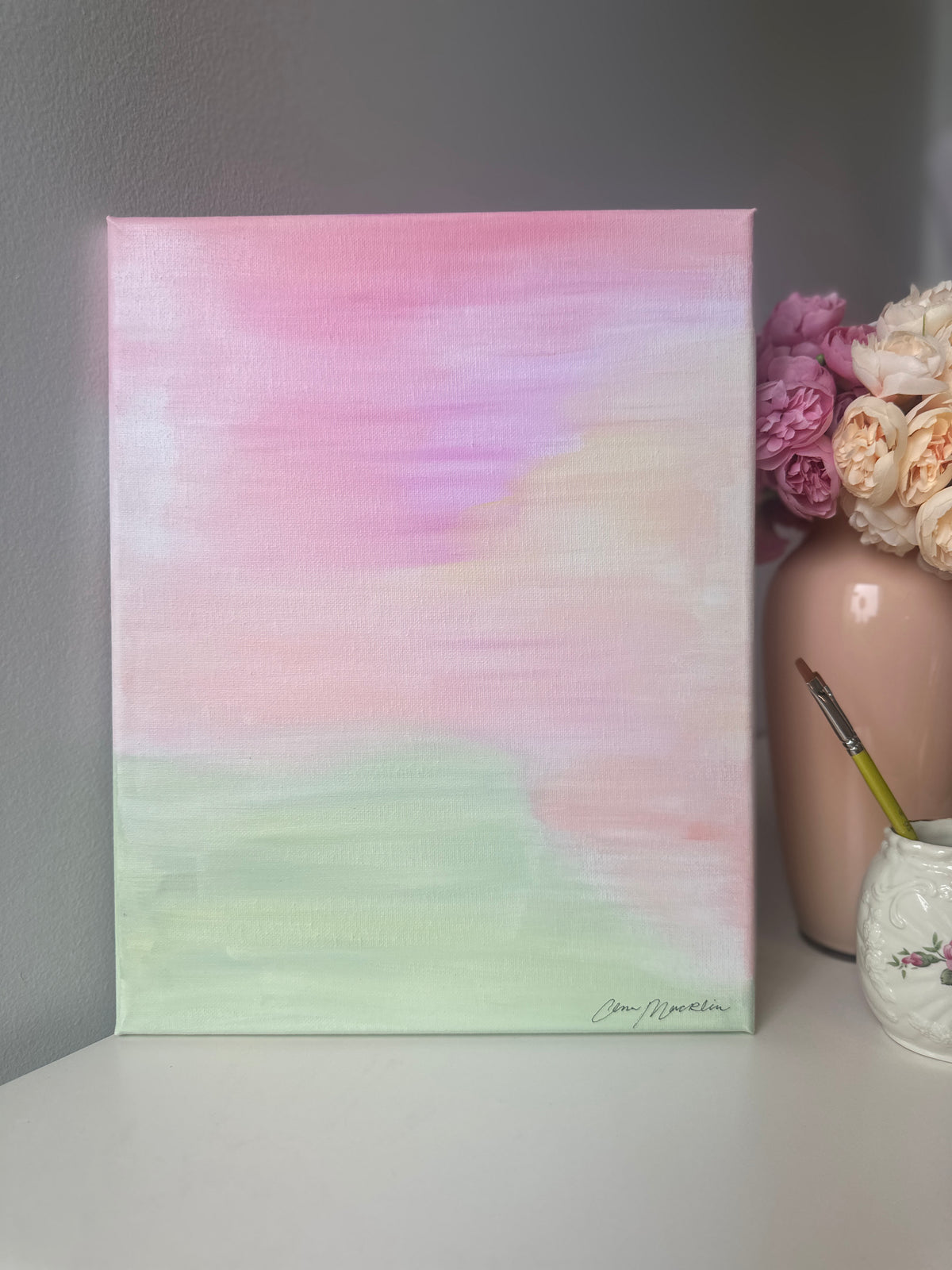 Joy Is Coming in the Morning | Original Abstract Painting on Canvas | 11x14