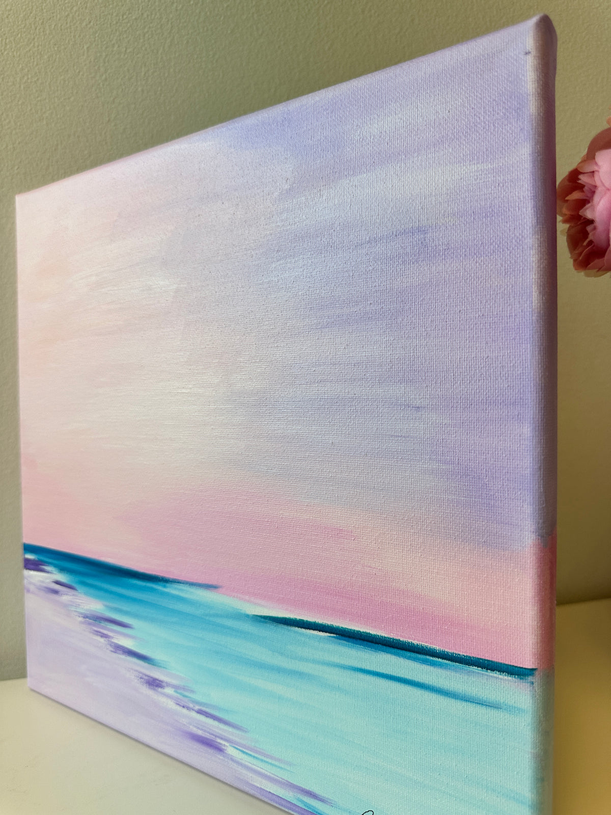 Serenity | Original Abstract Landscape Painting on Canvas | 12x12