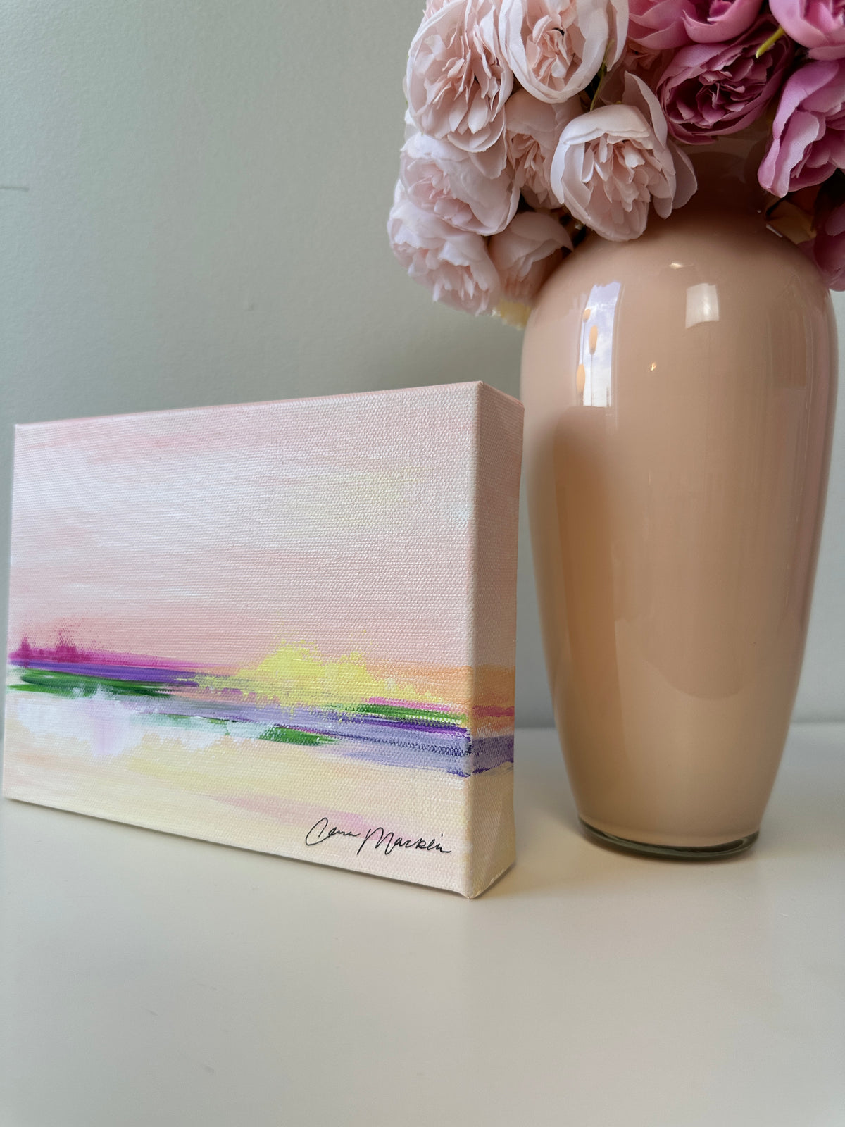 Sanctified | Original Abstract Landscape Painting on Canvas | 6x8