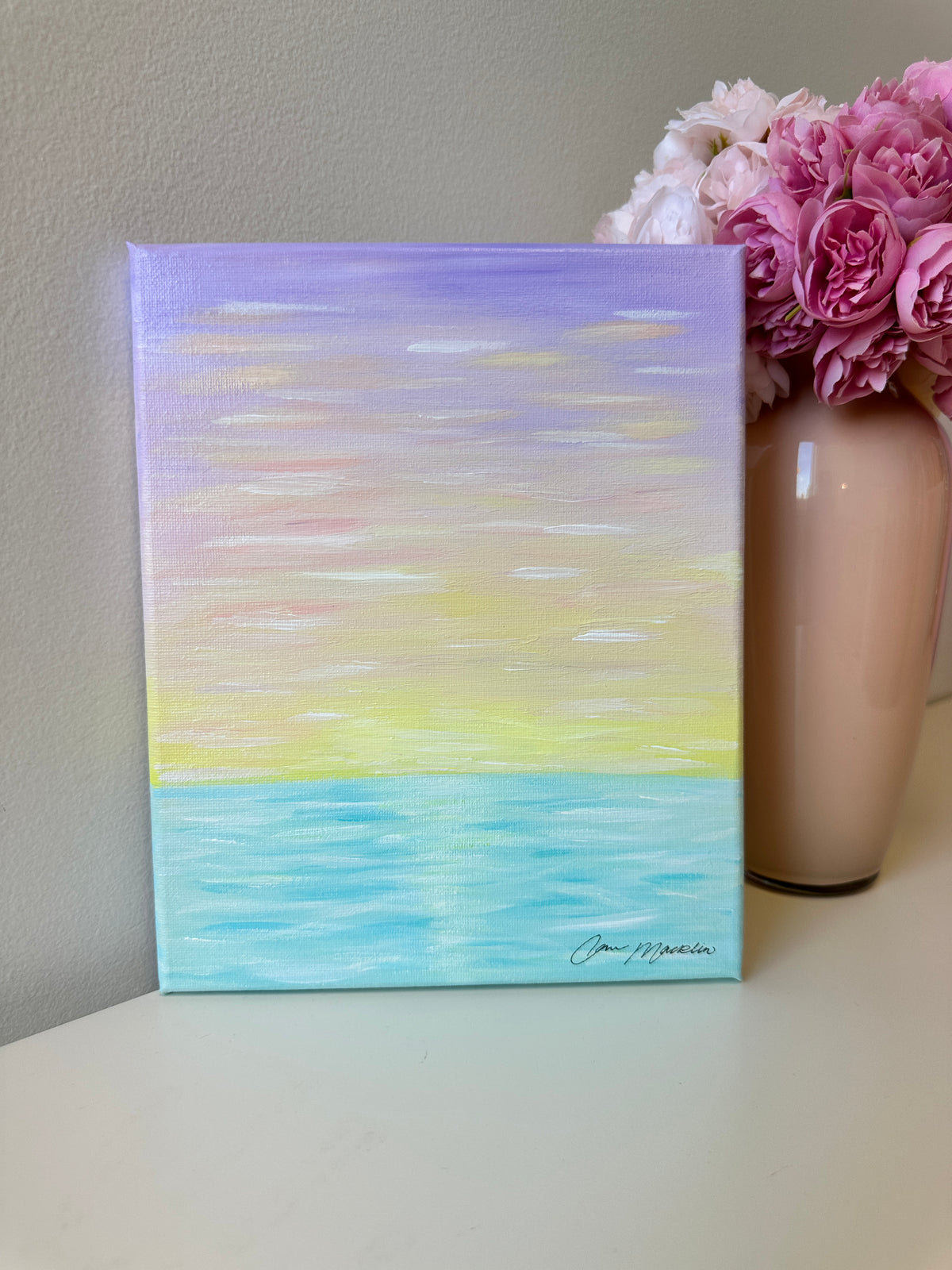 Fresh Perspective | Original Abstract Landscape Painting on Canvas | 8x10