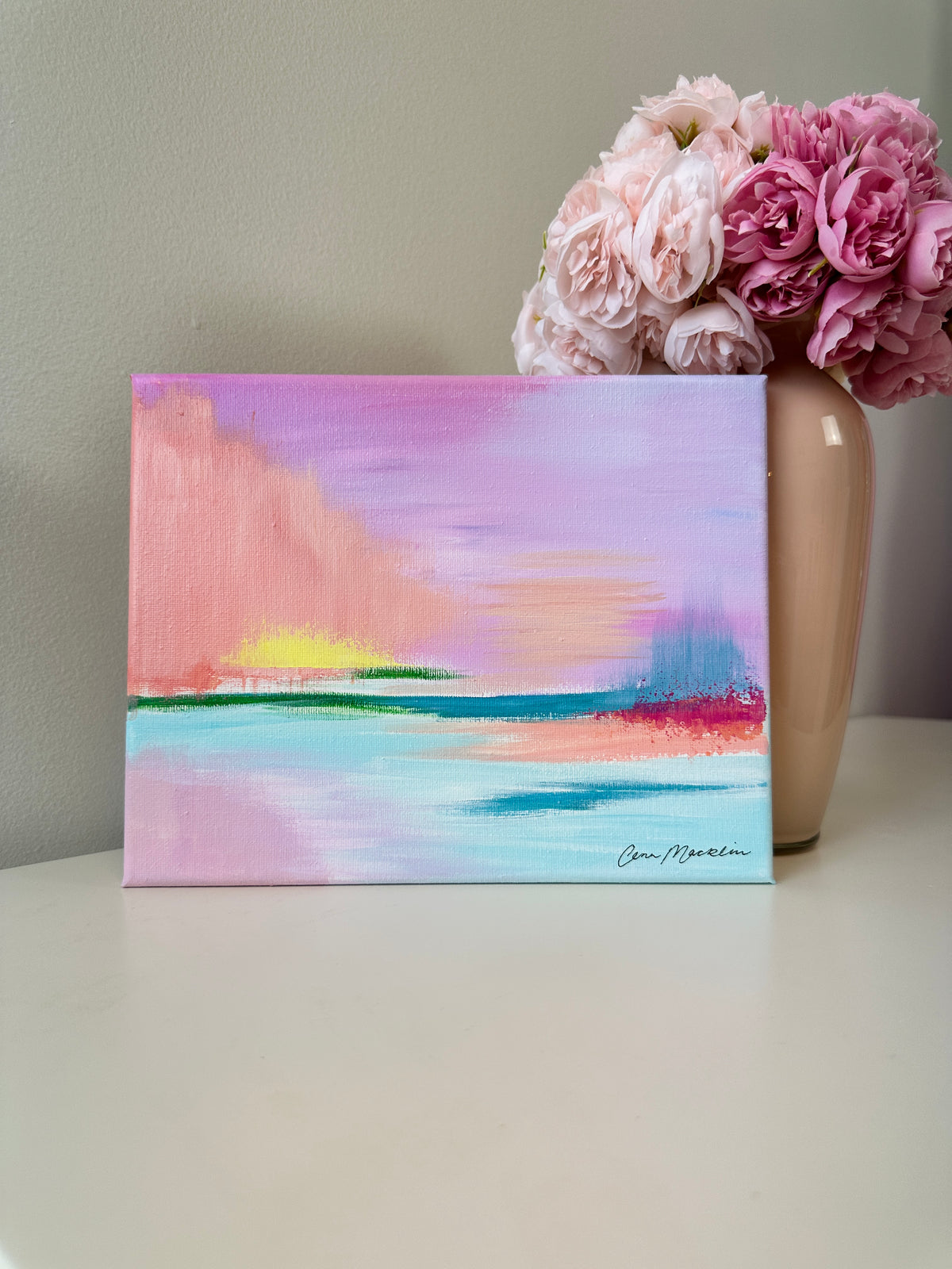 Intercessor | Original Abstract Landscape Painting on Canvas | 8x10